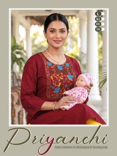 Desi kudi priyanchi feeding kurtis collection wholesale